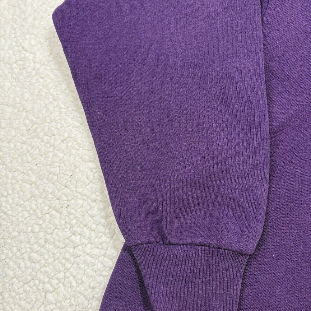Vintage Bugs Bunny Looney Tunes Sweatshirt Purple Womens XL Embroidered Warner‎ - Picture 3 of 9